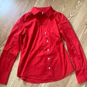 Red Button-Down Calvin Klein